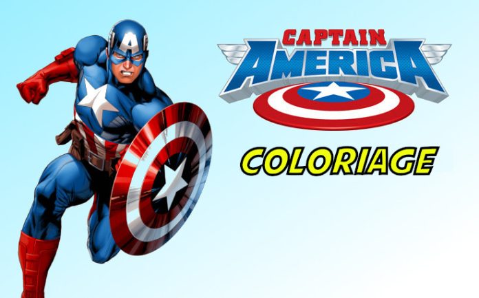 coloriage captain america