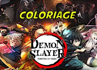 coloriage demon slayer