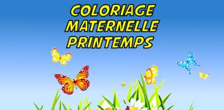 coloriage printemps maternelle