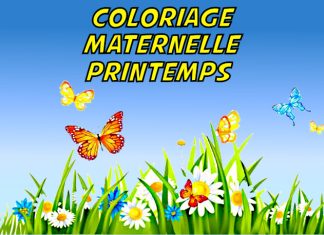 coloriage printemps maternelle