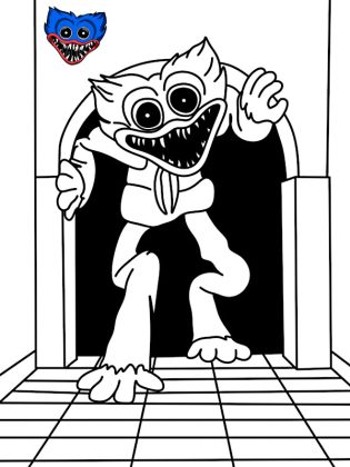 huggy wuggy coloriage