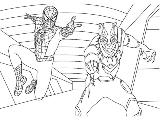 coloriage black panther