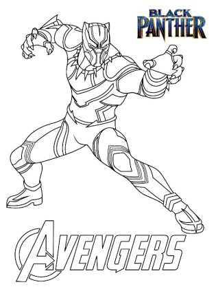 coloriage black panther