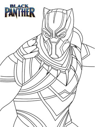 coloriage black panther