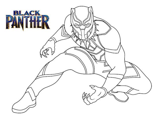 coloriage black panther