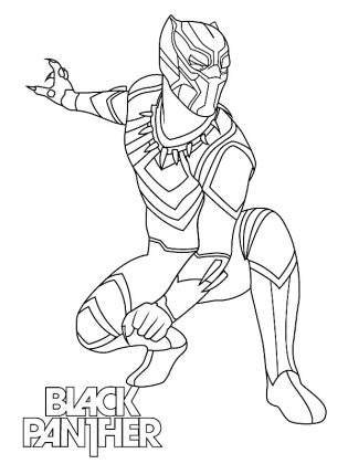 coloriage black panther