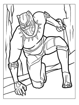 coloriage black panther