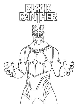 coloriage black panther