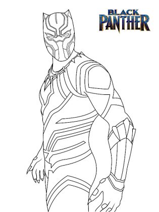 coloriage black panthere