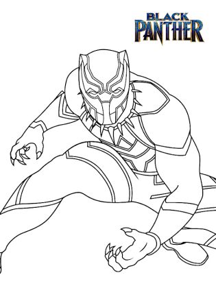 coloriages black panther