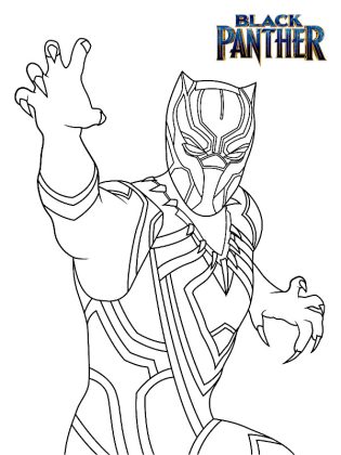 coloriages black panther