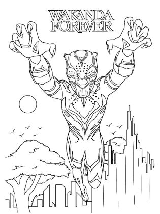 dessin black panther