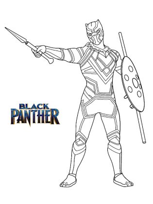 dessin black panther
