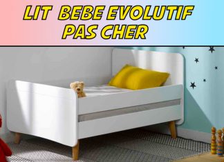 lit bébé évolutif pas cher