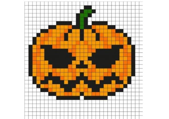 pixel art halloween