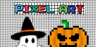 pixel art halloween
