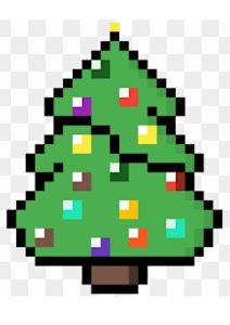 pixel art sapin