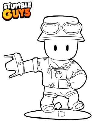 coloriage stumble guys
