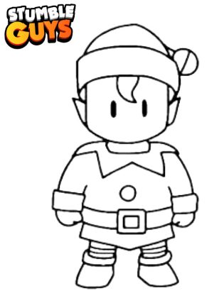 coloriage stumble guys