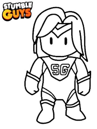 coloriage stumble guys à imprimer