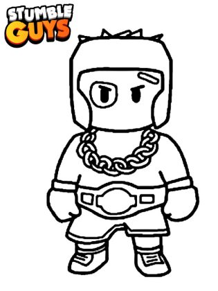 coloriage stumble guys