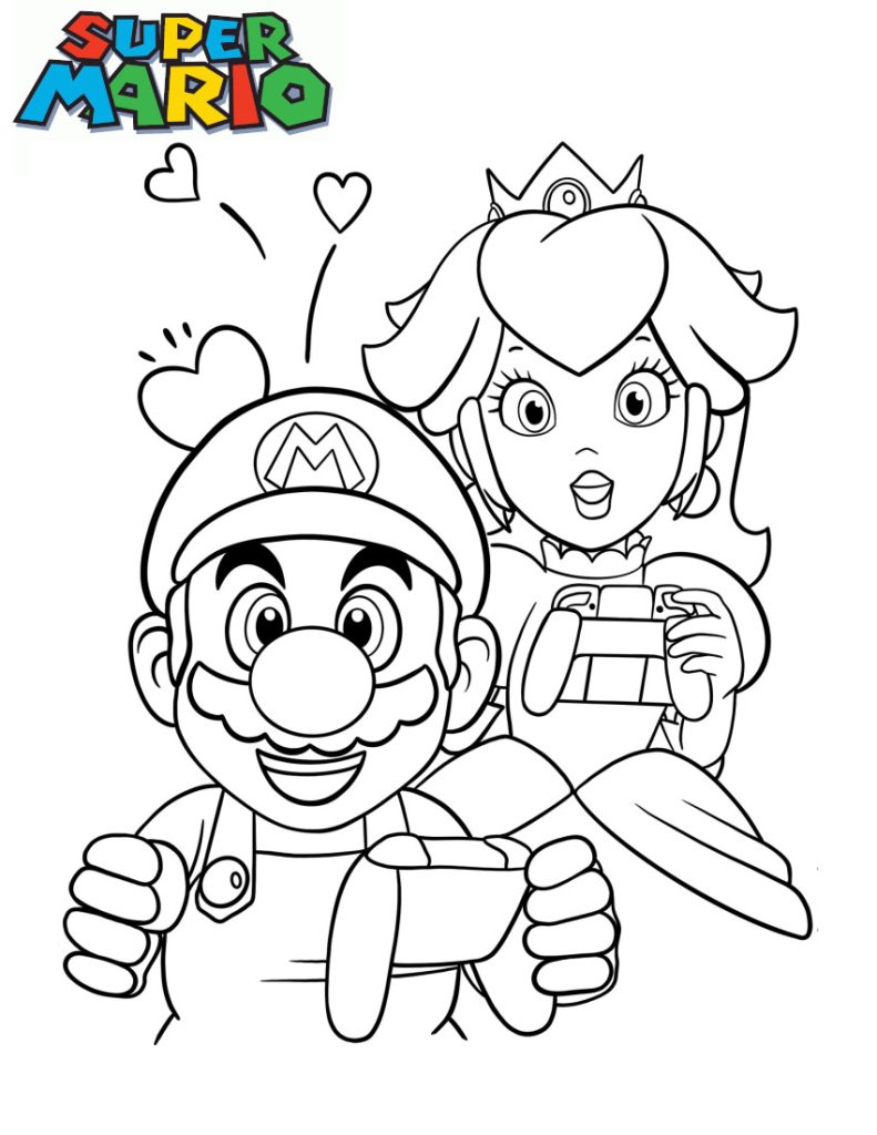 Coloriage Peach 30 dessins à imprimer 🌟👑