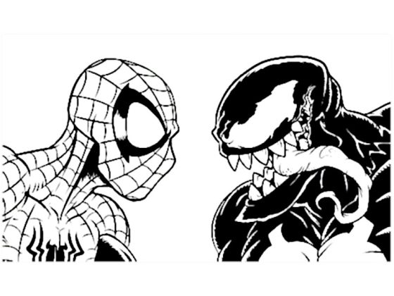 spiderman venom coloriage