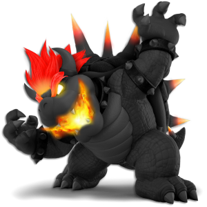 coloriage bowser fury