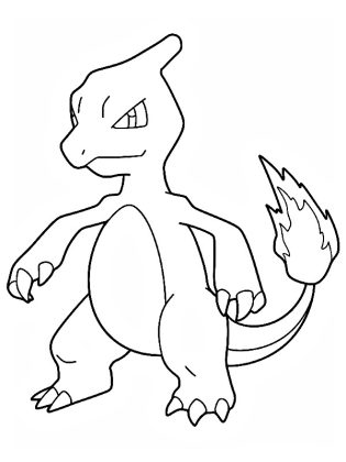 coloriage pokemon dracaufeu