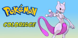coloriage pokemon mewtwo