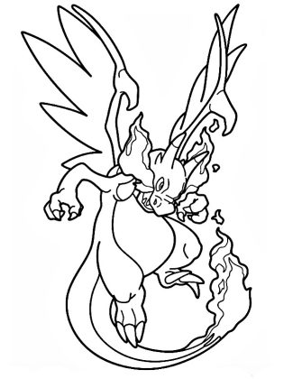 dracofeu coloriage