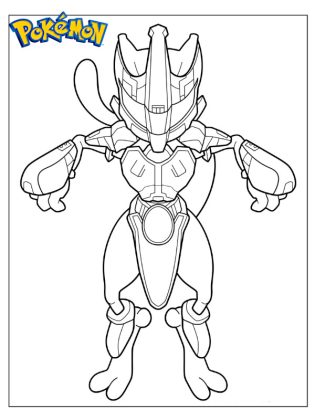 mewtwo coloriage