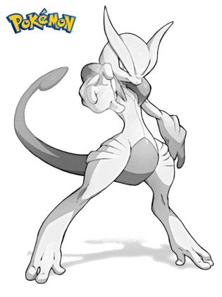 mewtwo coloriage
