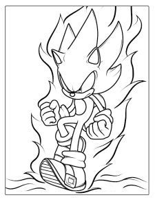 coloriage shadow sonic imprimer