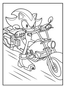 coloriage shadow sonic imprimer