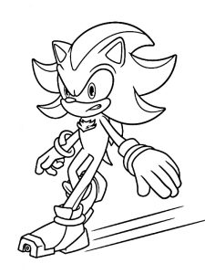 shadow sonic coloriage