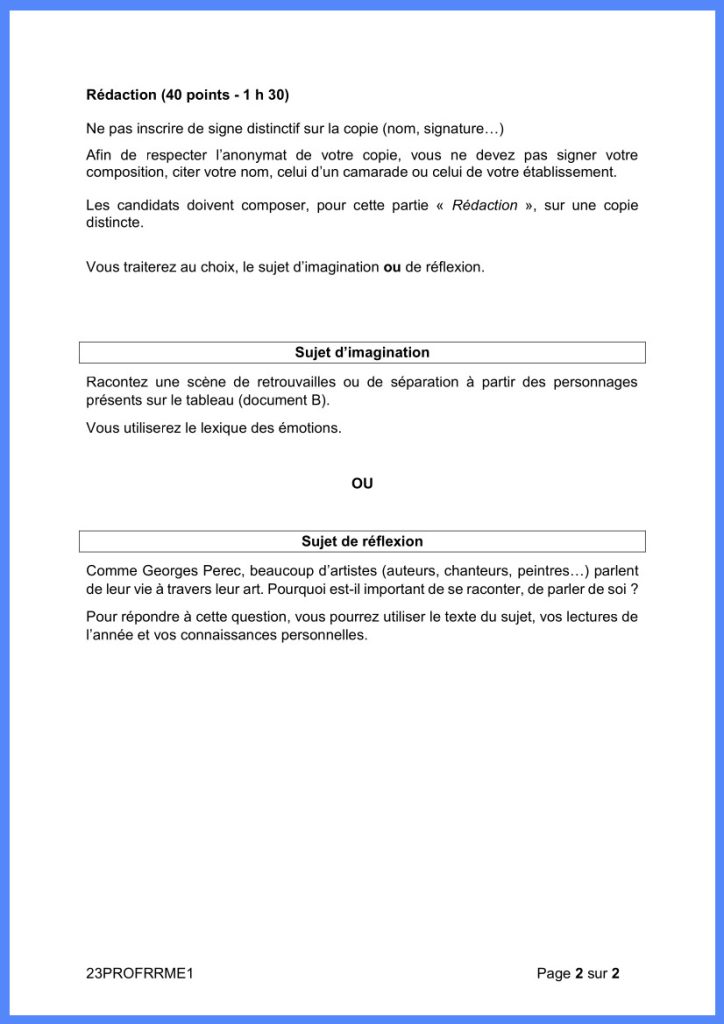 Sujet Francais Brevet 2023 Et Sa Correction Imprimer sujet-francais-brevet-2023-et-sa-correction-imprimer