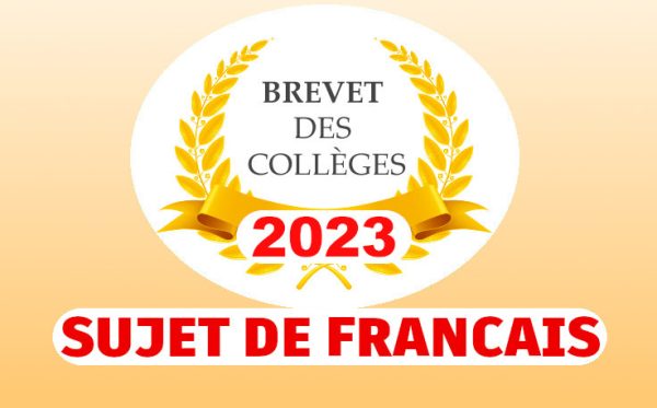 Brevet Des Colleges 2023 Sujet Français