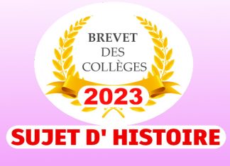 sujet histoire brevet 2023