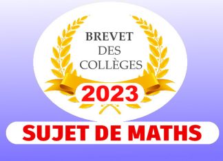 sujet maths brevet 2023