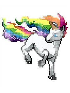 licorne pixel art