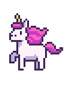 licorne pixel art facile