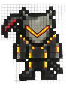 modele pixel art facile