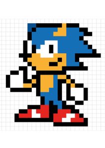 petit pixel art sonic