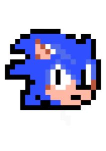 petit pixel art sonic