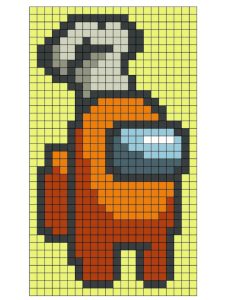 pixel art among us