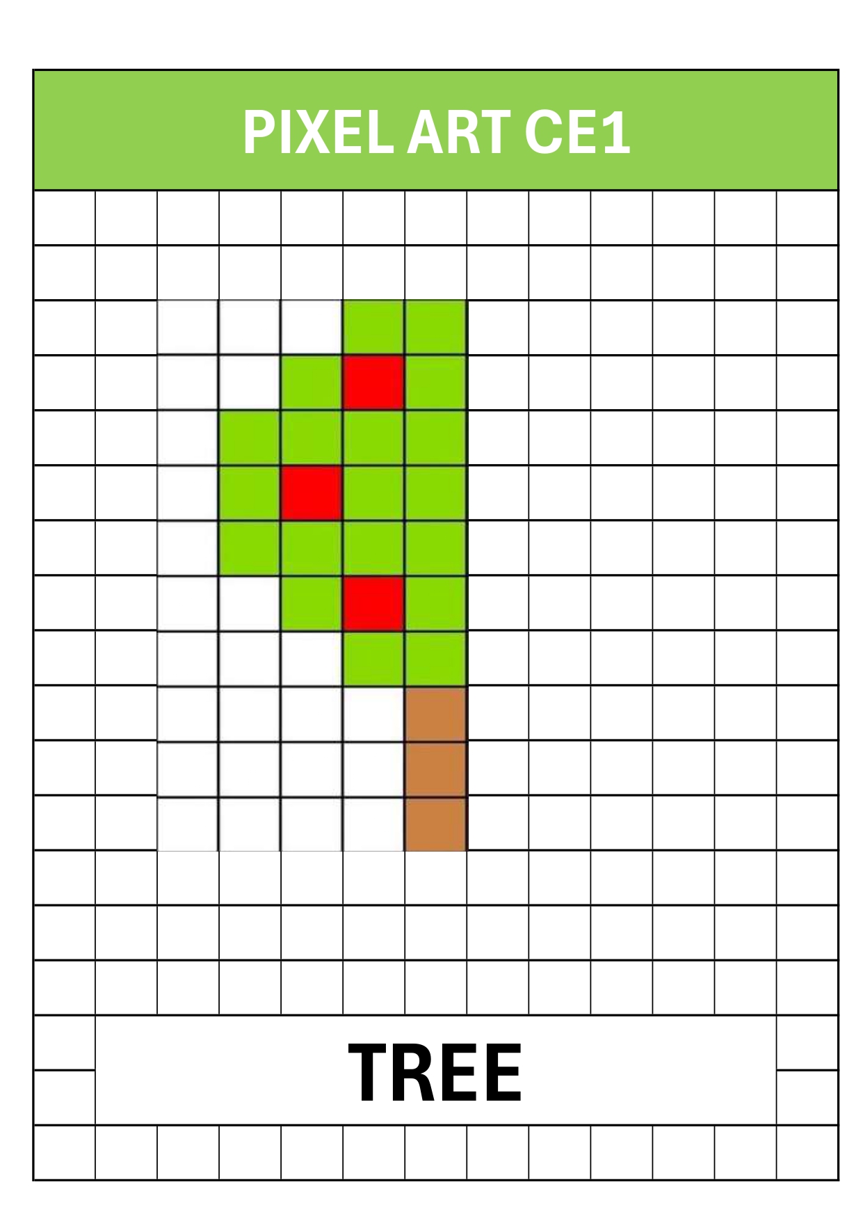 Pixel Art CE1 10 Mod les Imprimer JPG Et PDF 