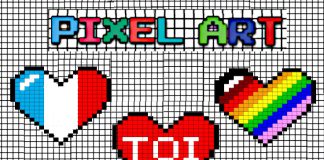 pixel art coeur