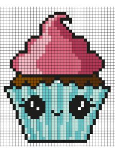 pixel art facile kawaii nourriture