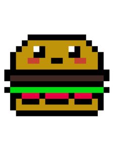 pixel art facile kawaii nourriture
